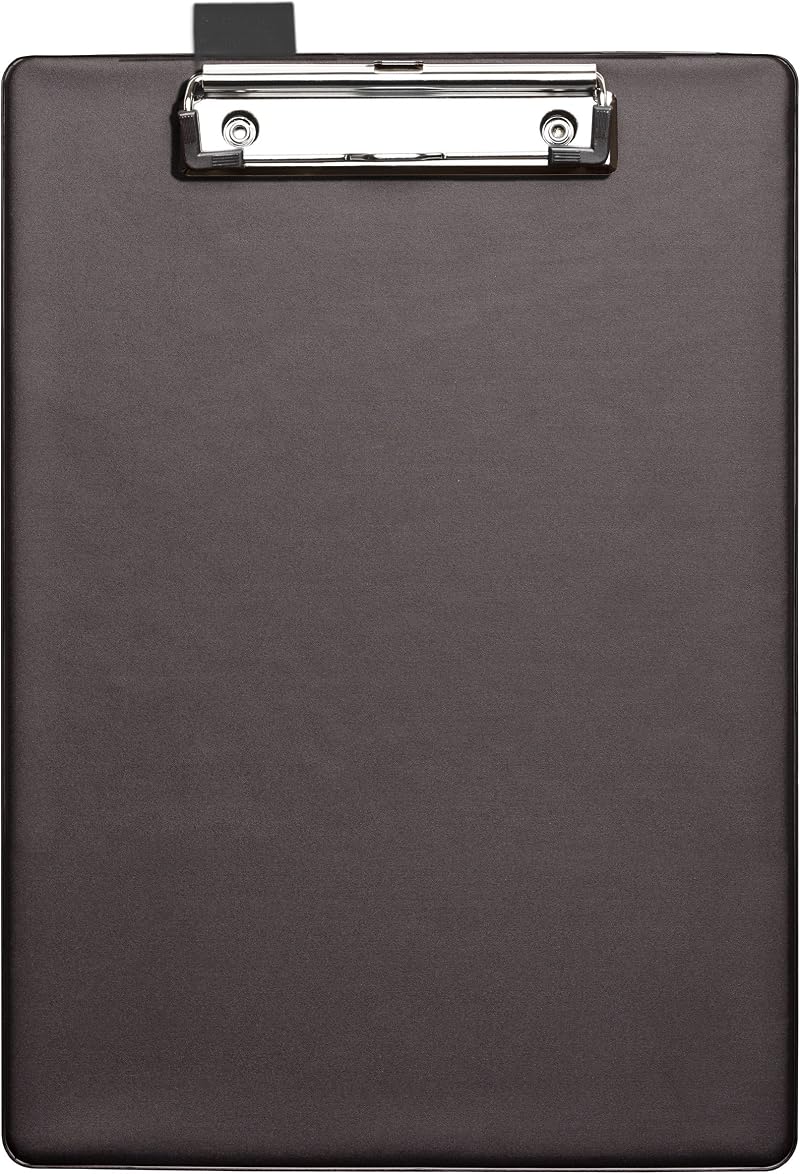 SECO 570A-PVC-BK A4+ PVC Covered Clipboard with Heavy Duty Clip Black