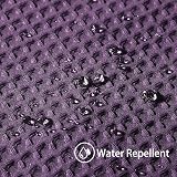 Waterproof Shower Curtain 92x182cm Purple with Metal Hooks view 3