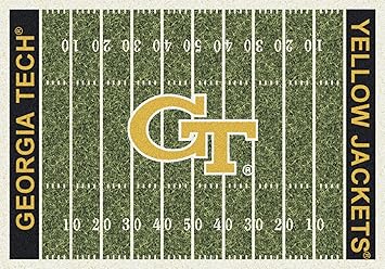 Amazon Co Jp ジョージア工科大学ホームフットボールフィールドラグ 54 X78 スポーツ アウトドア