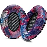 WC Wicked Cushions Upgraded Replacement Ear Pads for Bose QC35 & QC35ii (QuietComfort 35) Headphones & More - Softer Leather, Luxurious Memory Foam, Added Thickness, Extra Durability | Speed Racer