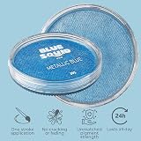 Blue Squid Metallic Blue Face Paint 30g Professional Water-Based view 4
