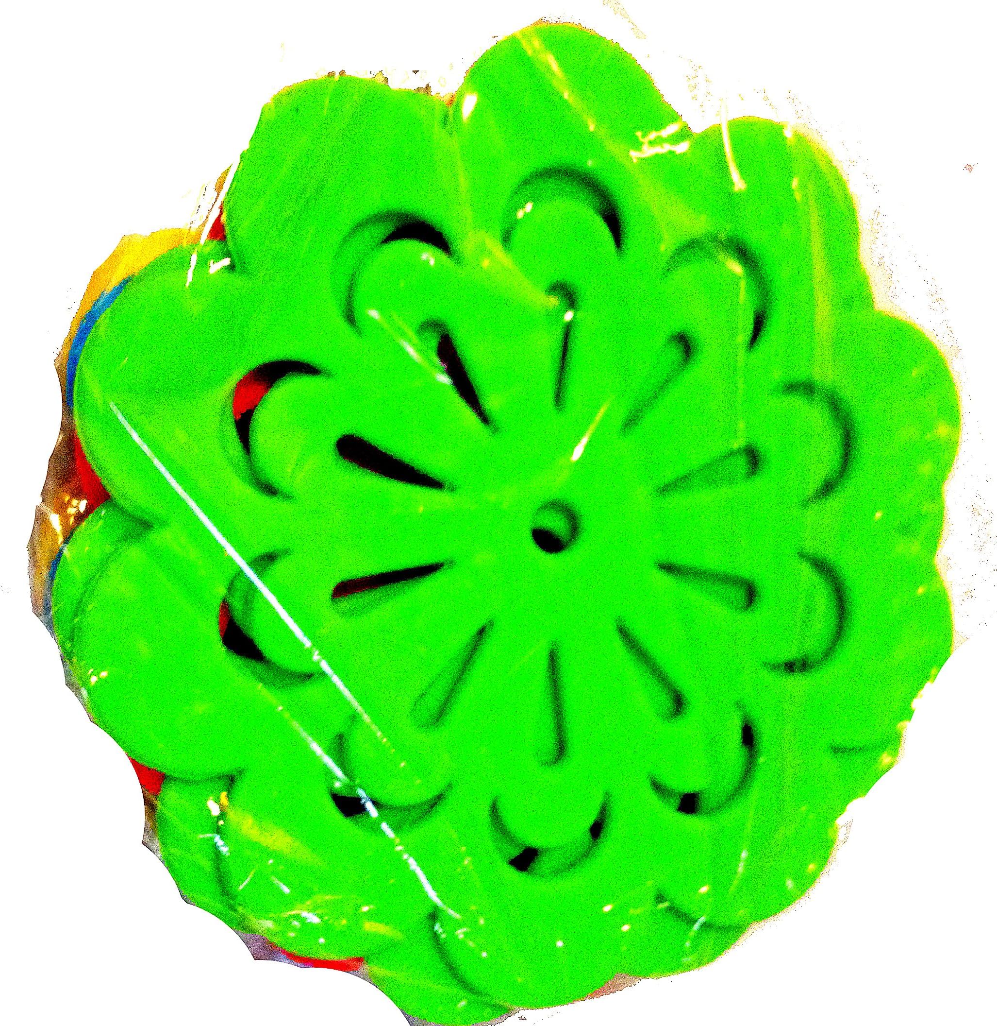 Funky Bright Hot Colors Flower Pattern Silicone Protective Coasters Set of 8 Daisy by Product Ace