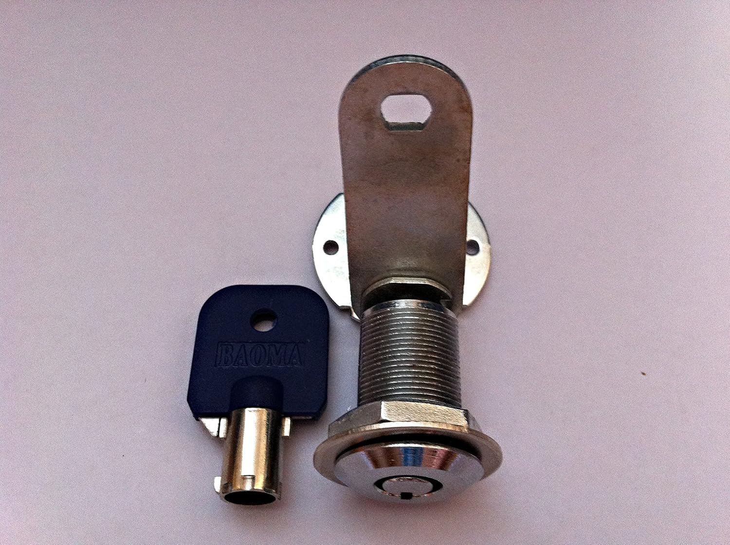 Sintron 5 Pack 1-1/8" 28mm Keyed Alike Tubular Locks for Locker Cabinet, Drawer & More, Sliver, 1-1/8"(28mm) - Image 5
