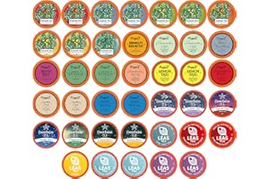 TWO RIVERS COFFEE Two Rivers Assorted Tea Sampler Variety Pack for Keurig K-Cup Brewers, 40 Count