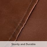 NTBAY Silk Satin Pillowcases 2 Pack 50x90 cm Dark Brown Envelope Closure view 3
