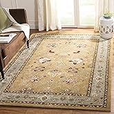 SAFAVIEH Total Performance Collection Area Rug - 6' x 9', Copper & Moss, Hand-Hooked Oriental, Non-Shedding & Easy Care, Idea