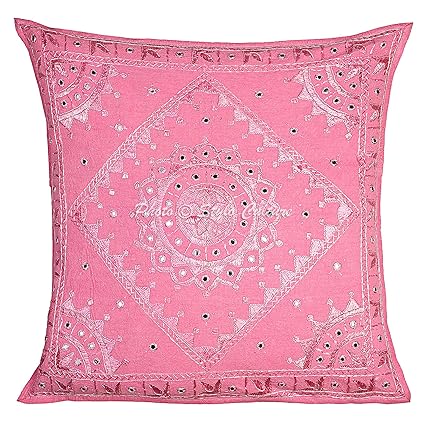 Amazon Com Stylo Culture Throw Pillow Cover 24 X 24 Baby Pink