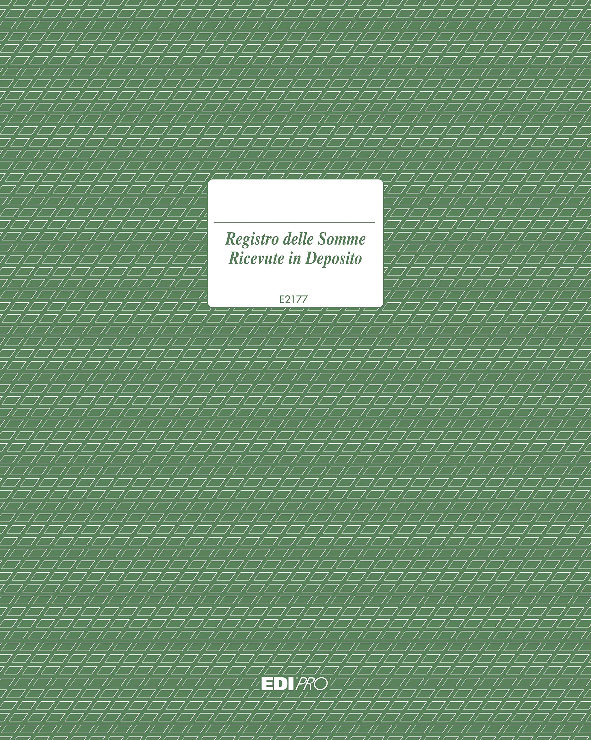 EDIPRO - E2177 - Register Amounts in Deposit 47 Pages f.to 24,5x31