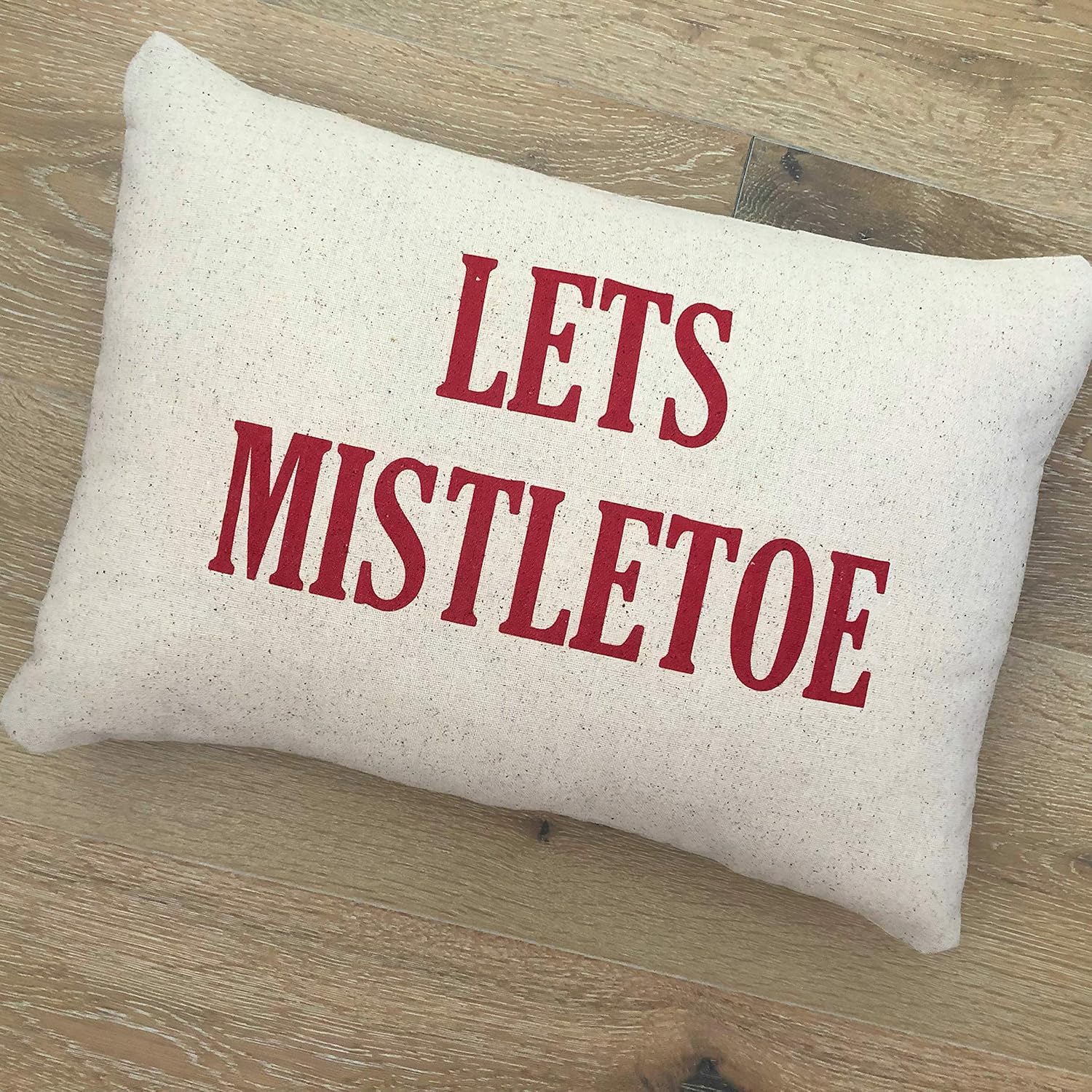 lets mistletoe pillow