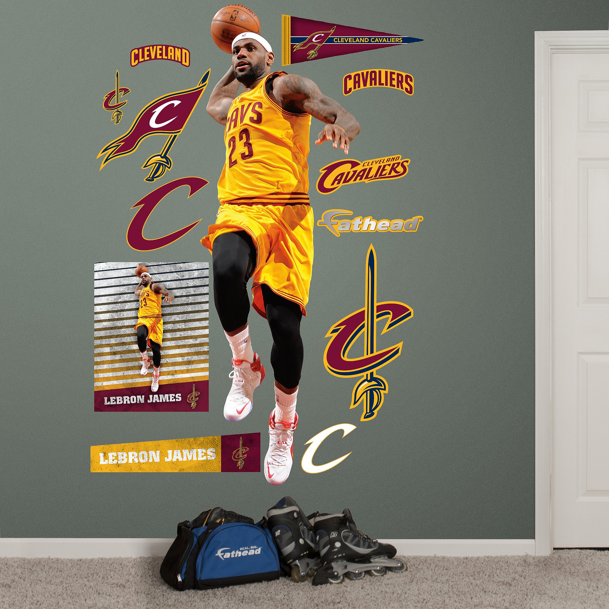 lebron james cleveland fathead
