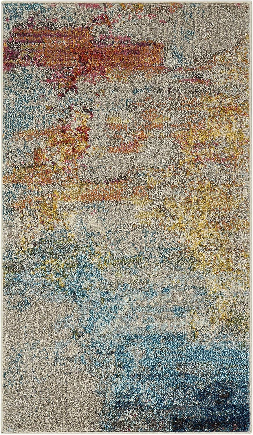 Nourison Celestial Modern Abstract Sealife 2'2" x 3'9" Area Rug