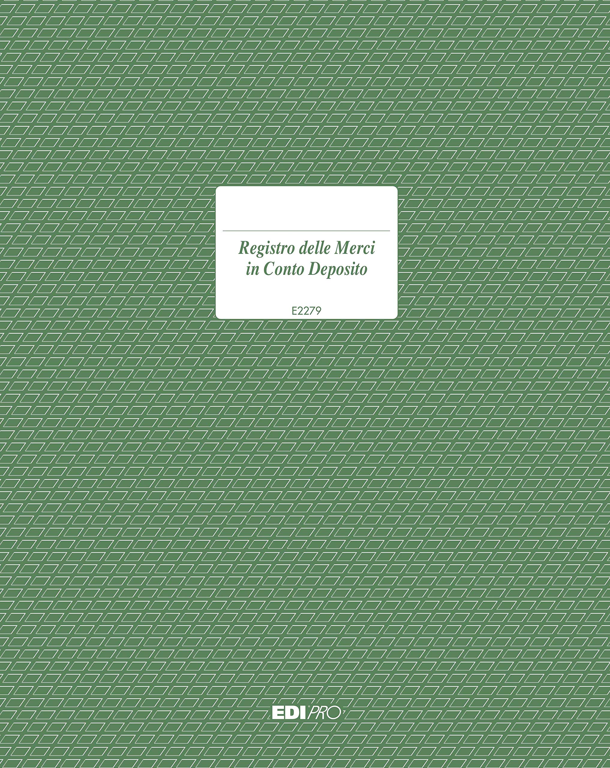 Edipro E2279 Register of Goods in Storage 47 Numbered Pages F.to 31 x 24.5