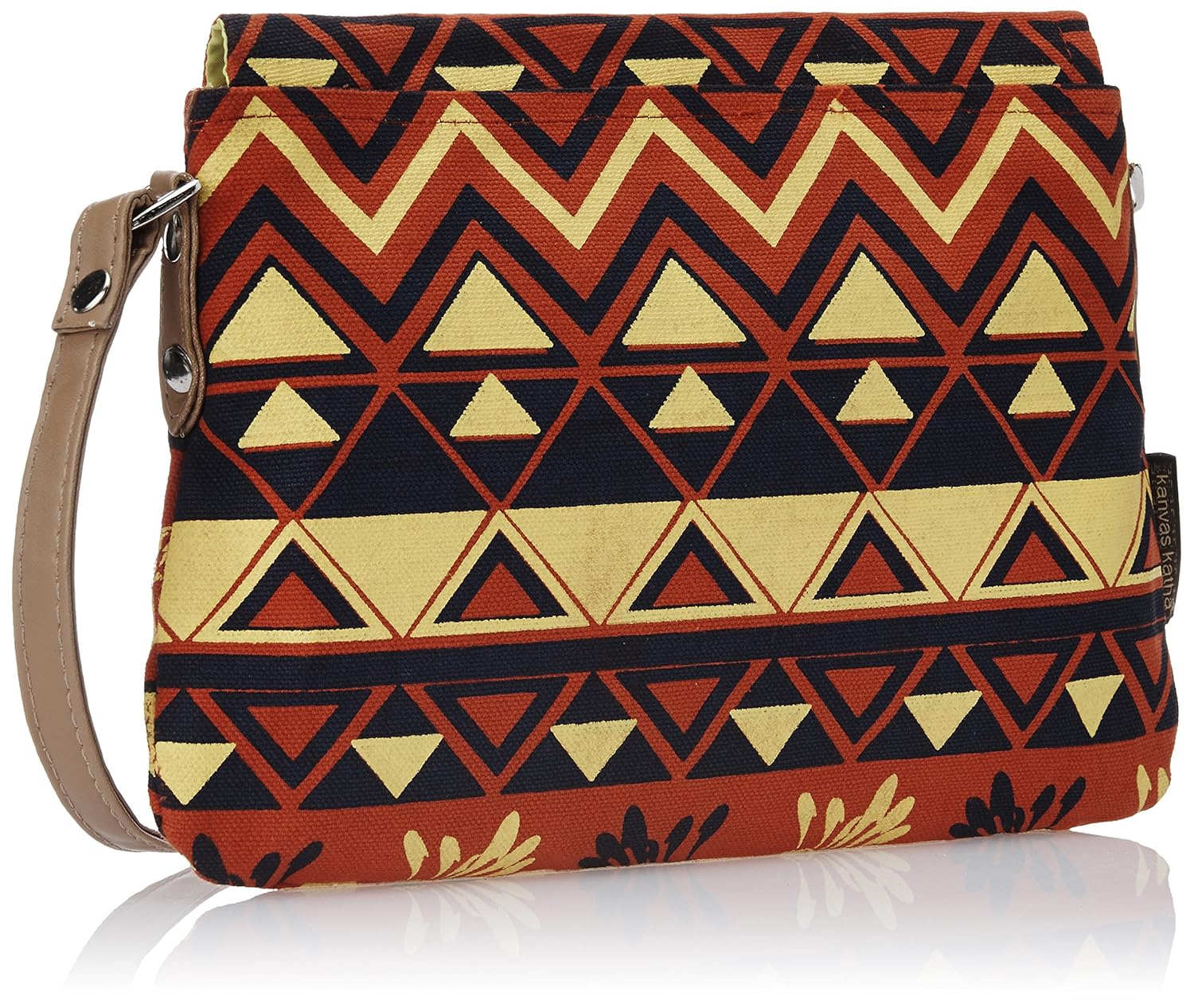 kanvas katha women's sling bag (aboli) (kkpus004ab)