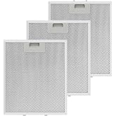 Updated W10169961A Range Hood Filter Replacement (3PCS) by Techecook, 5-Layer Aluminum Mesh Hood Grease Filter 10.5 x 12 Inch Fit for Whirlpool, Kitchen Aid, Jenn-Air Range Hoods