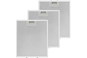 Updated W10169961A Range Hood Filter Replacement (3PCS) by Techecook, 5-Layer Aluminum Mesh Hood Grease Filter 10.5 x 12 Inch Fit for Whirlpool, Kitchen Aid, Jenn-Air Range Hoods