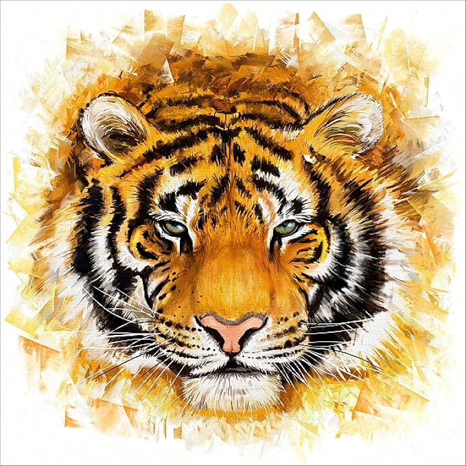 Amazon.com: Tiger Diamond Painting- 5d Diamond Painting Kits, Full