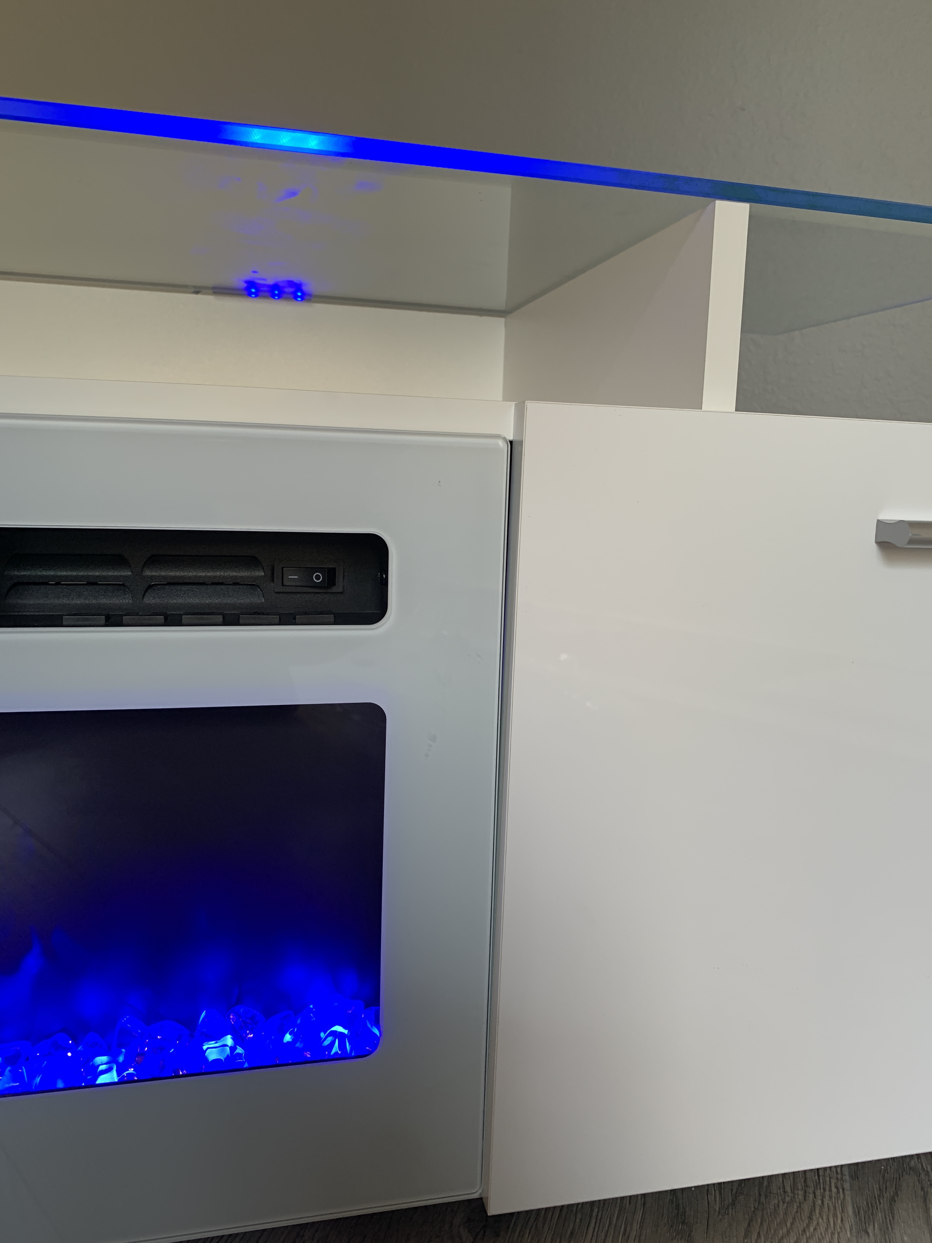 12/mo Finance Meble Furniture Rova WHEF Electric Fireplace Modern 75" TV Stand Black Buy