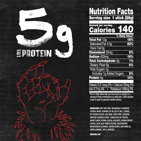 JACK LINK’S WILD SNACK STICKS, ORIGINAL AND HOT VARIETY PACK – PROTEIN SNACK STICKS WITH 5G OF PROTEIN PER SERVING, KETO FRIENDLY, INDIVIDUALLY WRAPPED – 1.0 OZ. (PACK OF 20)