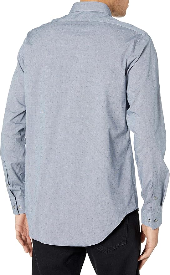 Calvin Klein 卡尔文克莱因 CK 修身款 免熨 男式长袖衬衫 2.5折.87 海淘转运到手约¥153