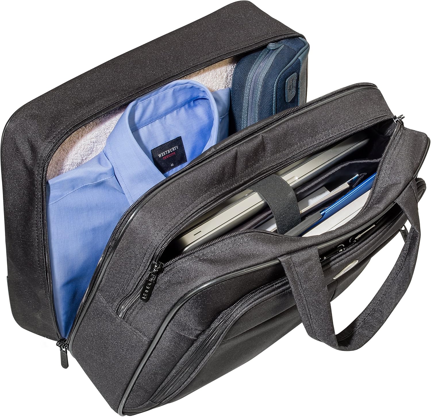 PEDEA business trolley "Premium Air" rolling case for laptops up to 17.3 inches (43.9 cm) with overnight compartment, black - Image 5