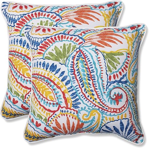Amazon Com Pillow Perfect 572598 Outdoor Ummi Throw Pillow Set