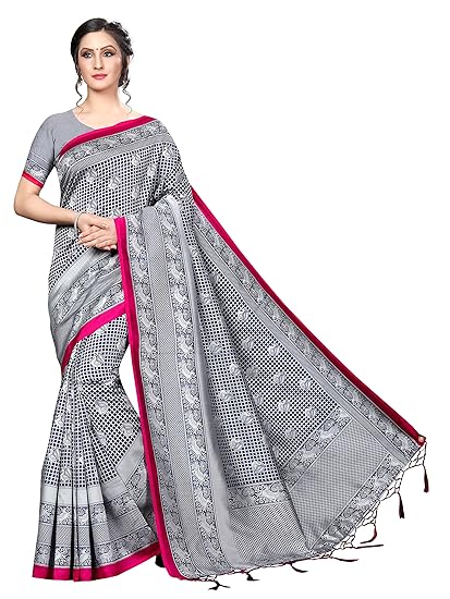 Winza Designer Womens Art Silk Saree With Blouse (BULBUL)