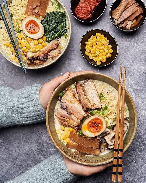 NONGSHIM TONKOTSU RAMEN WITH KUROMAYU NOODLE BIG BOWL, 3.56 OUNCE (PACK OF 6)