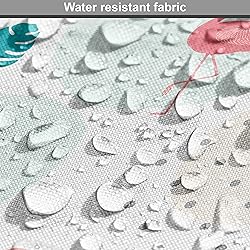 Ambesonne Tropical Fabric by The Yard, Flamingo