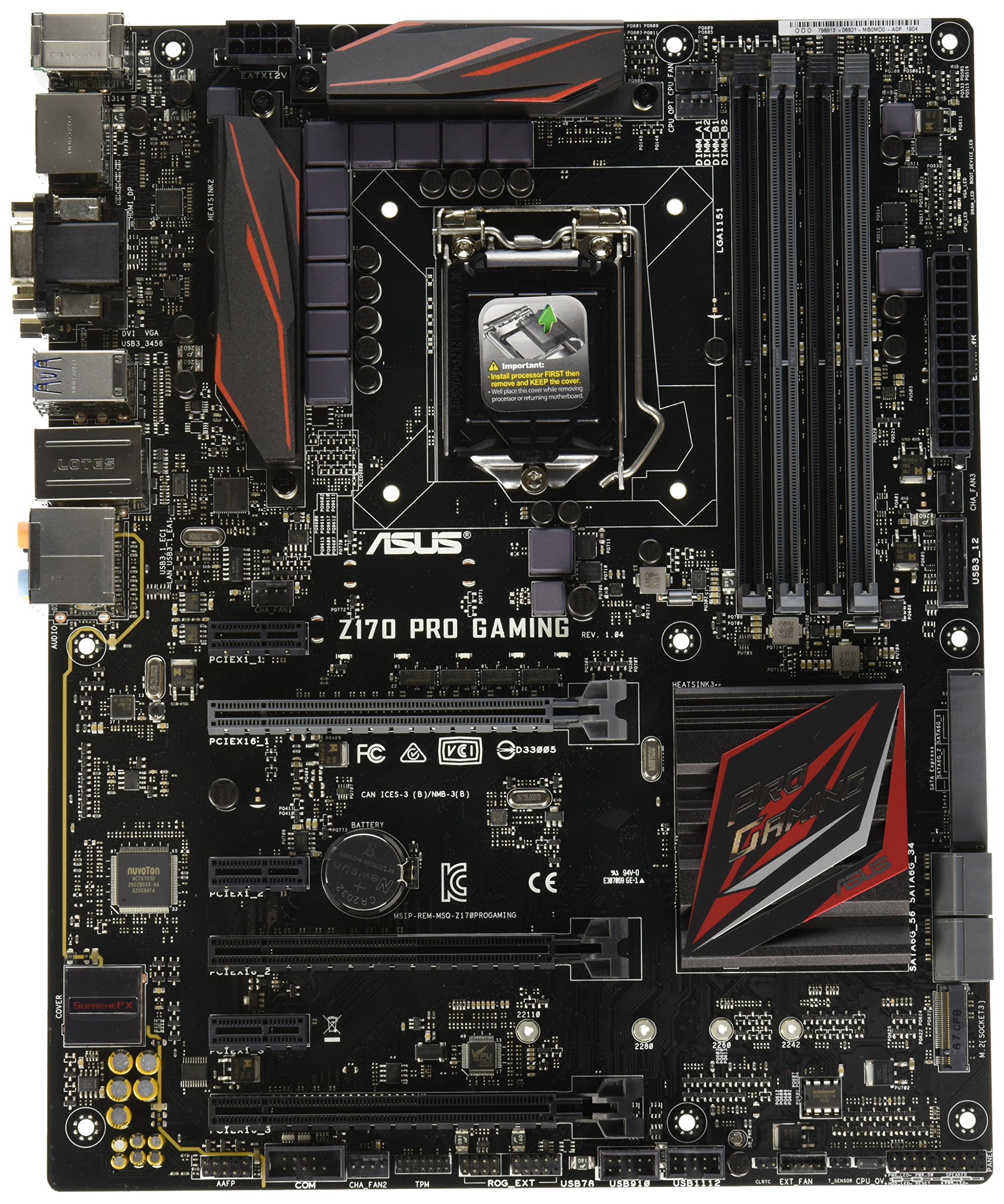 ASUS LGA1151 DDR4 HDMI DVI-D RGB DP M.2 USB 3.1