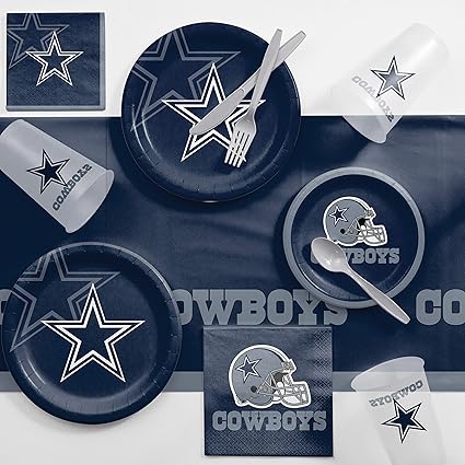 Amazon Com Dallas Cowboys Game Day Party Supplies Kit Serves 8