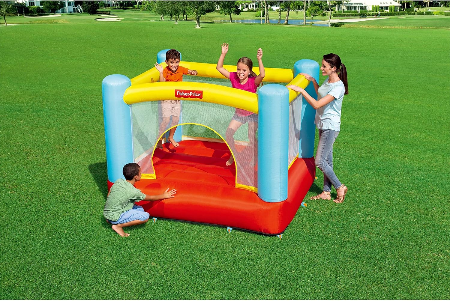 fisher price bouncetacular inflatable bounce house