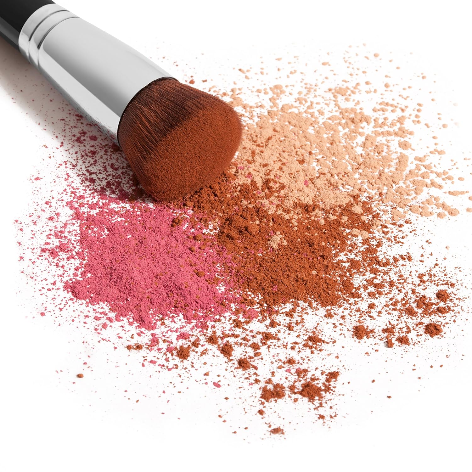 BEST ROUND KABUKI MAKEUP BRUSH for Liquid, Cream Mineral, Powder Foundation & Face Cosmetics - Prime Quality Design - Carrying Case & E-Book Included: Beauty