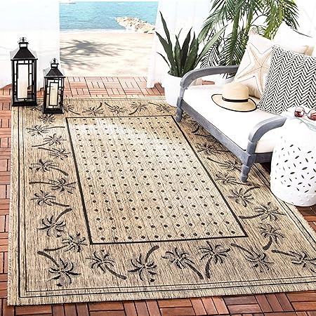 Amazon Com Safavieh Courtyard Collection Cy5148h Coffee And Black
