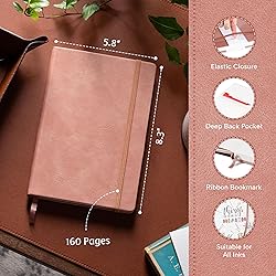 BEECHMORE BOOKS Lined Journal Notebook, 5.8 x 8.3