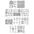 Bundle Monster 10pc Nail Art Polish Manicure Stamping Plates-Festival Collection