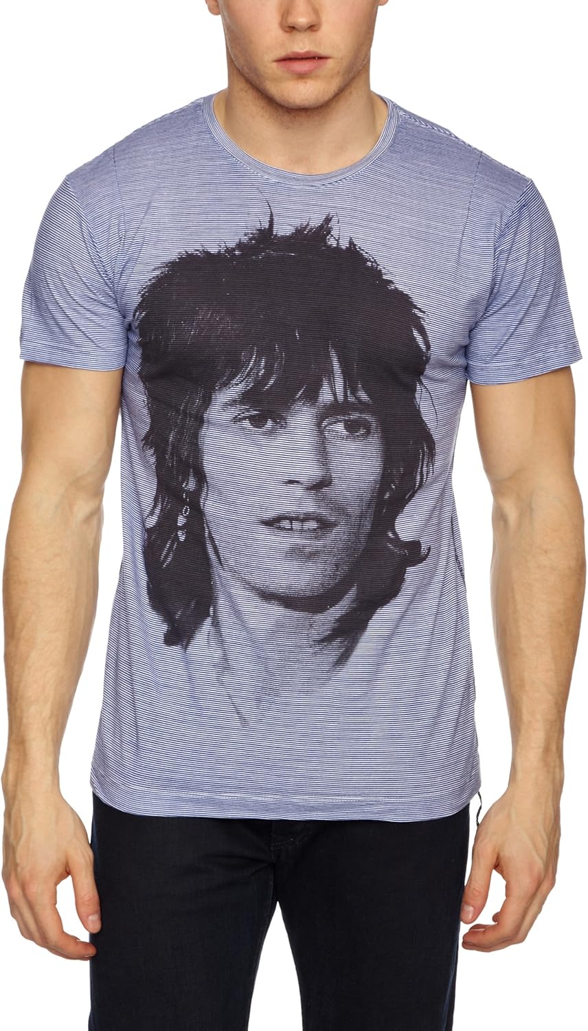 House Of The Gods Keith Richards Classic Stripe Men’s T-Shirt White