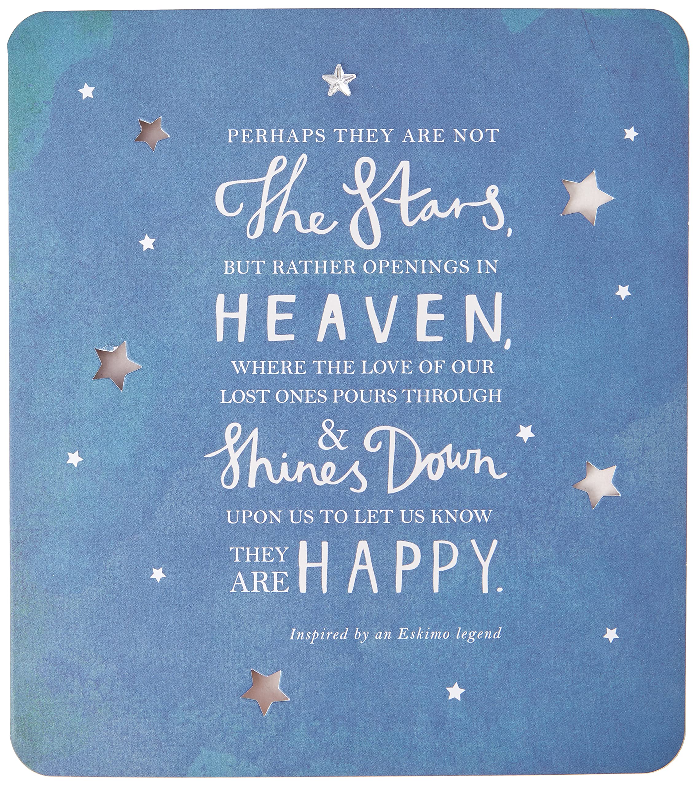 Hallmark Contemporary Sympathy Card - Starry Sky Text Design