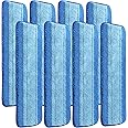 Gazeer 8 Pack Microfiber Cleaning Pads Compatible with Bona Mops, Safe for Hardwood and Hard-Surface Floors, Washable, Reusable