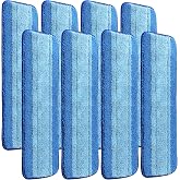 Gazeer 8 Pack Microfiber Cleaning Pads Compatible with Bona Mops, Safe for Hardwood and Hard-Surface Floors, Washable, Reusable