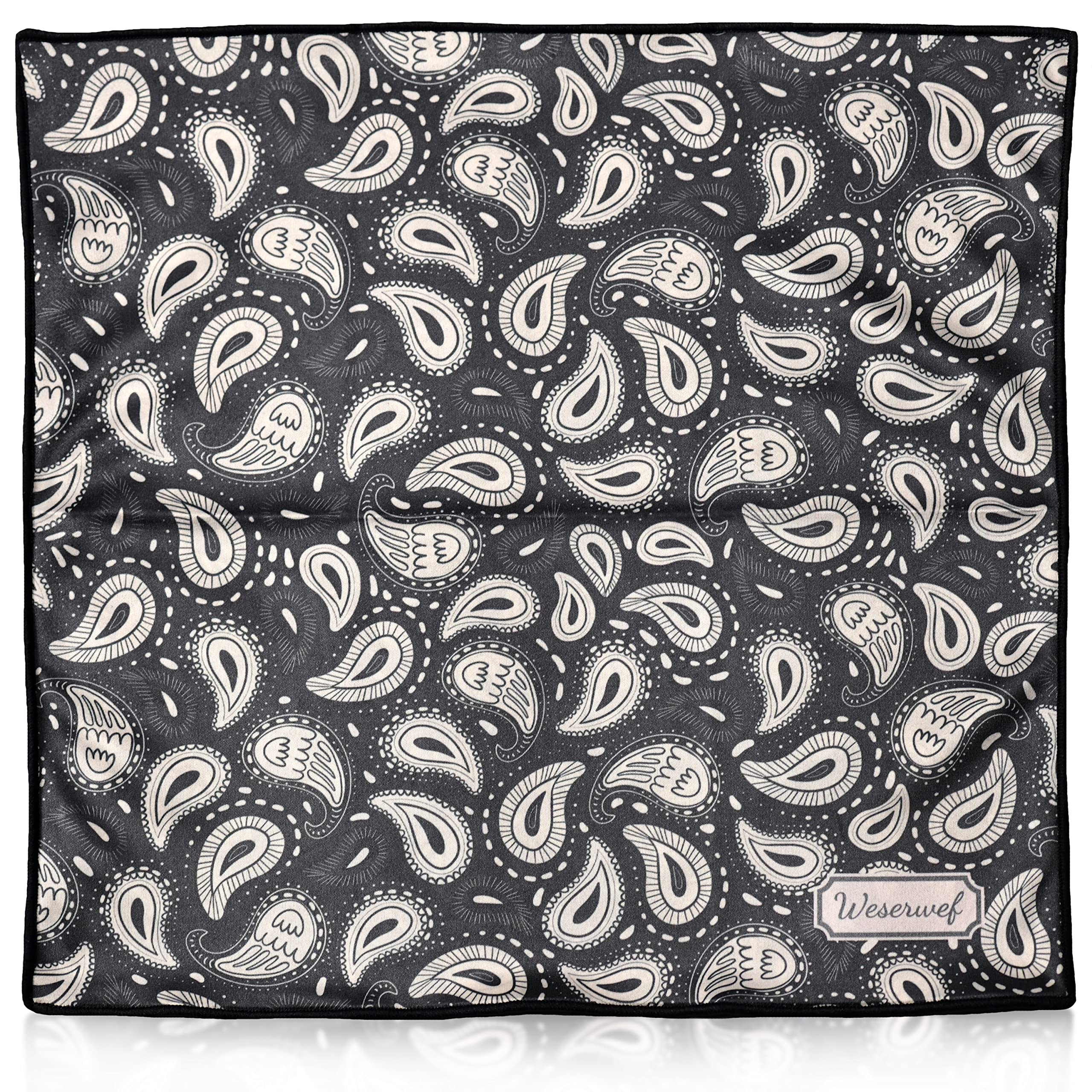 WESERWEF Design Microfiber Glasses Cleaning Cloth, Premium Cleaning Cloths for Spectacles, Lens, Screens, Tablets, Eyeglasses, 12" x 12", Ultra-Soft & Scratch-Free (doodle)