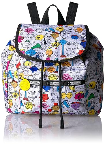 LeSportsac Mr Men Little Miss Small Edie Backpack, Mr Men and