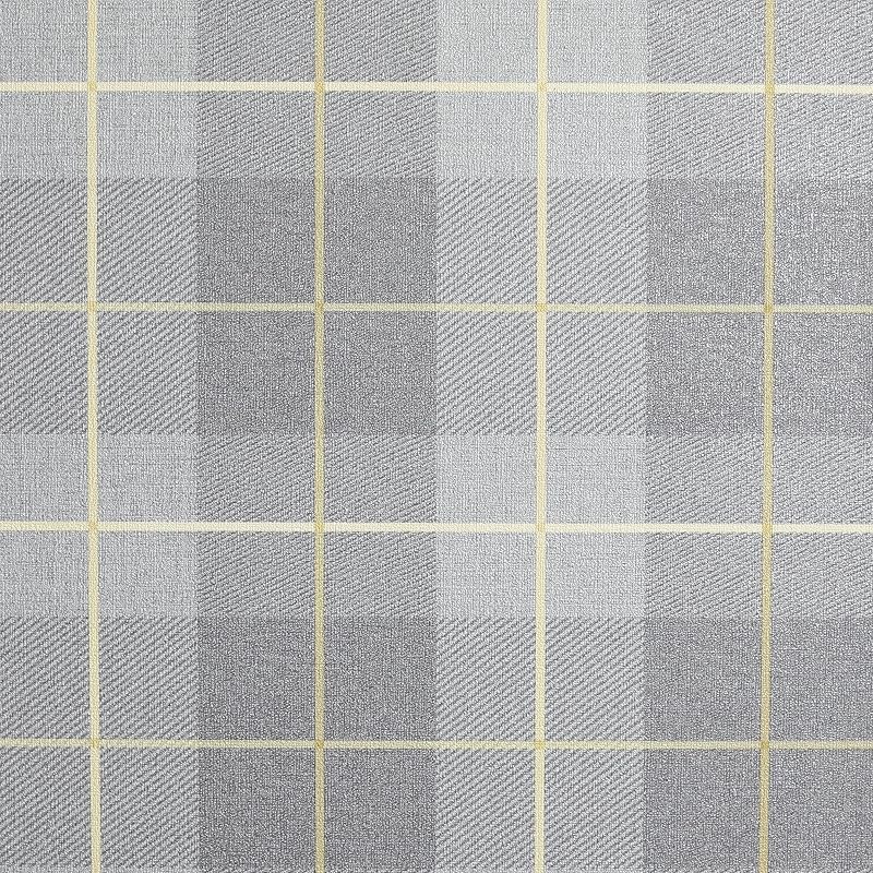 Arthouse Ochre Grey Tartan Check Wallpaper Vinyl 10.05m x 53cm Hard Wearing