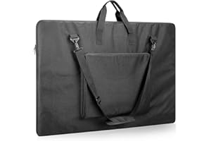 YOOFAN Art Portfolio Bag 24x36 Inch - Professional Artist Portfolio Case, Durable 600D Oxford Fabric, Black Art Carrying Case for Artwork