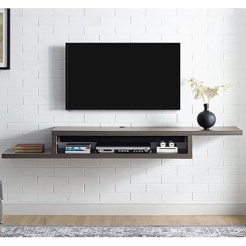 Martin Furniture Imas370s Asymmetrical Floating Wall Mounted Tv