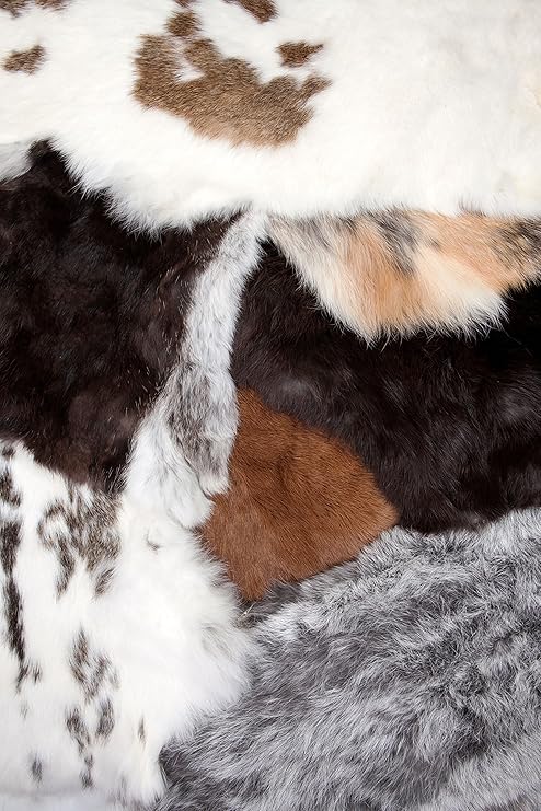 großes Kaninchenfell Hasenfell versch. Farben