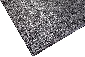 Supermats Heavy Duty Equipment Mat 20GS Made in U.S.A. for Indoor Cycles Exercise Upright Bikes and Steppers (2 Feet x 3 Feet 10 In) (24-Inch x 46-Inch) (60.96 cm x 116.84 cm) , Black
