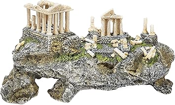 Large Greek Acropolis Ruin On The Hillside Ancient Ruins Aquarium Fish Tank Cave Ornament Amazon De Pet Supplies
