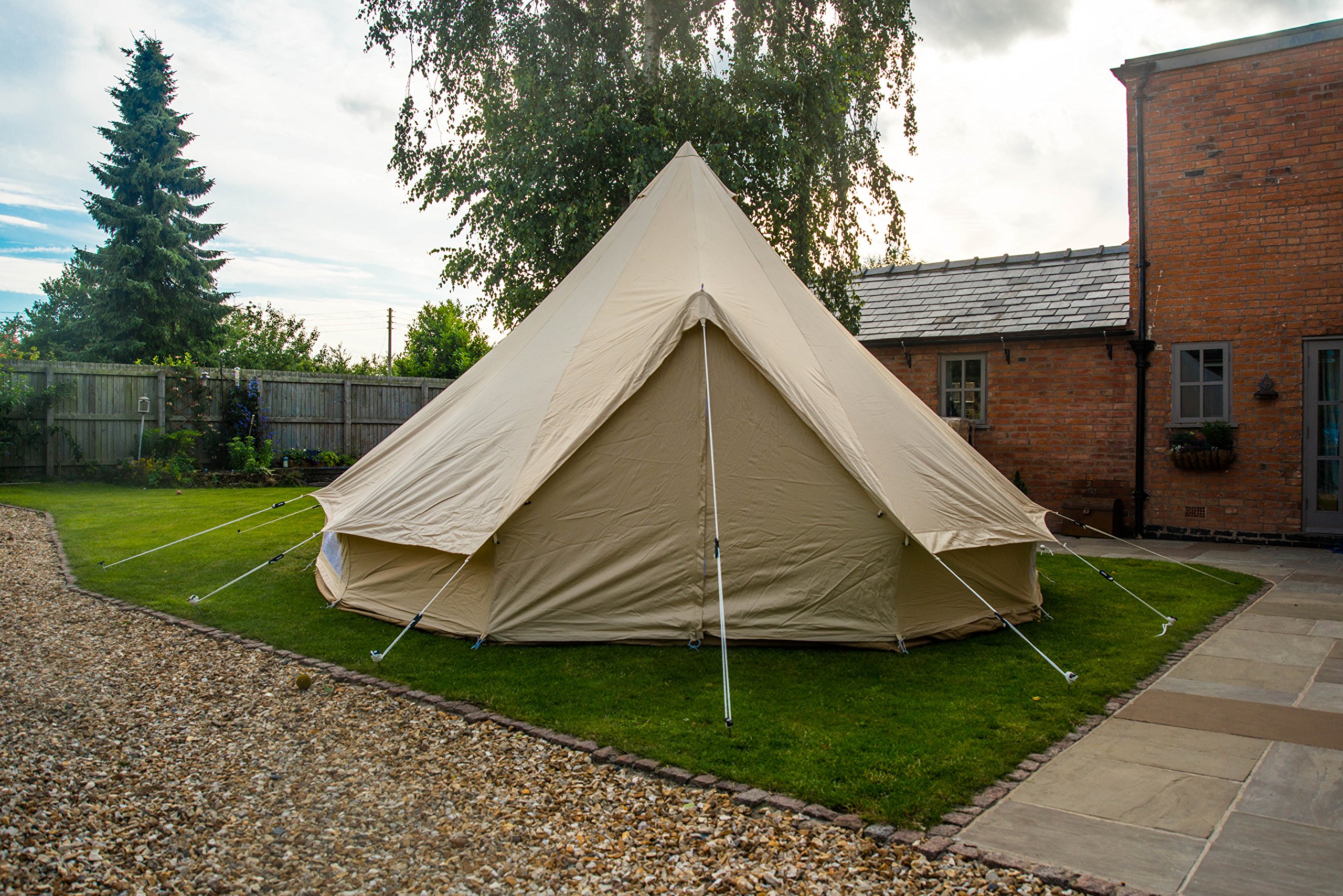 Bell Tent 5 metre with zipped in groundsheet by Bell Tent Boutique