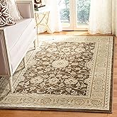 SAFAVIEH Florenteen Collection 5'1" x 7'7" Brown / Ivory FLR127 Traditional Oriental Non-Shedding Living Room Bedroom Area Ru