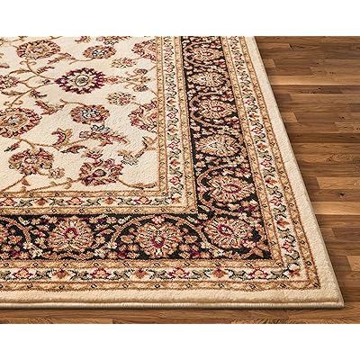 Buy Noble Sarouk Ivory Persian Floral Oriental Formal Traditional Area Rug 7x10 6 7 X 9 6 Easy To Clean Stain Fade Resistant Shed Free Modern Contemporary Transitional Soft Living Dining Room